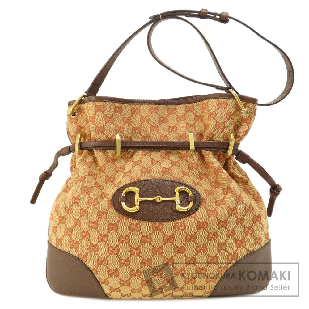 Gucci Hawsbit GG Shoulder Bag Canvas